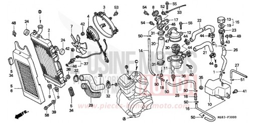 RADIATEUR VT600CR de 1994